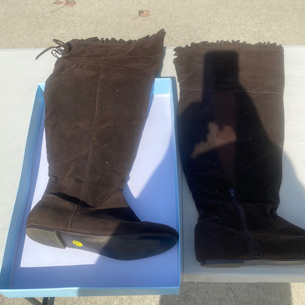 Torrid Over the Knee Faux Suede boots; Wide Calf sz 11